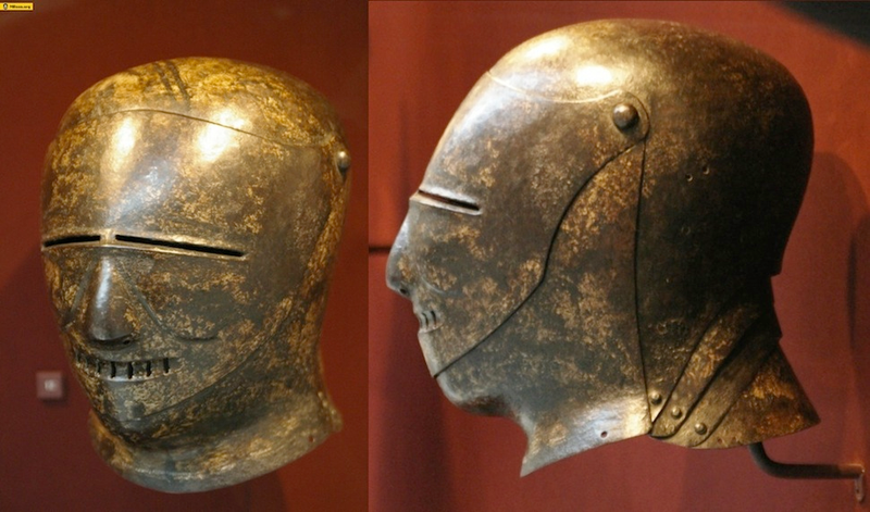 Illustration for article titled The Weirdest and Fiercest Helmets from the Age of Armored Combat